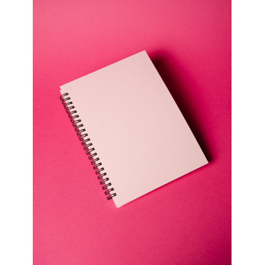 Блокнот А5, диз. картон,  скетчбук  "Розовый" - 1 шт(упак)